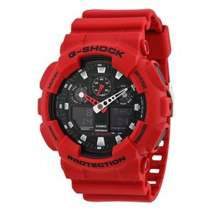 G-Shock GA-100B Watch Red